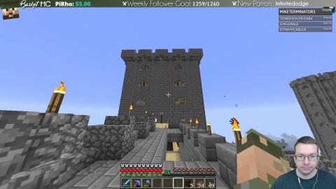 Basket Castle Northeast Tower - BasketMC Patron Server - Ep 115