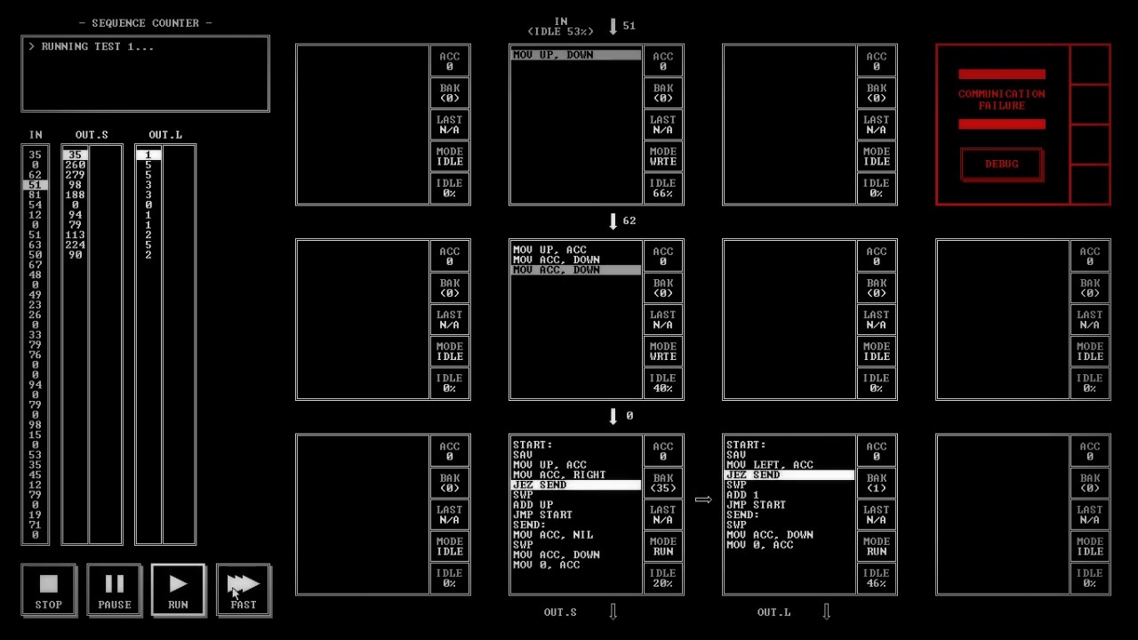 Sequence Counter - Programming Puzzles - TIS-100 - Ep 3