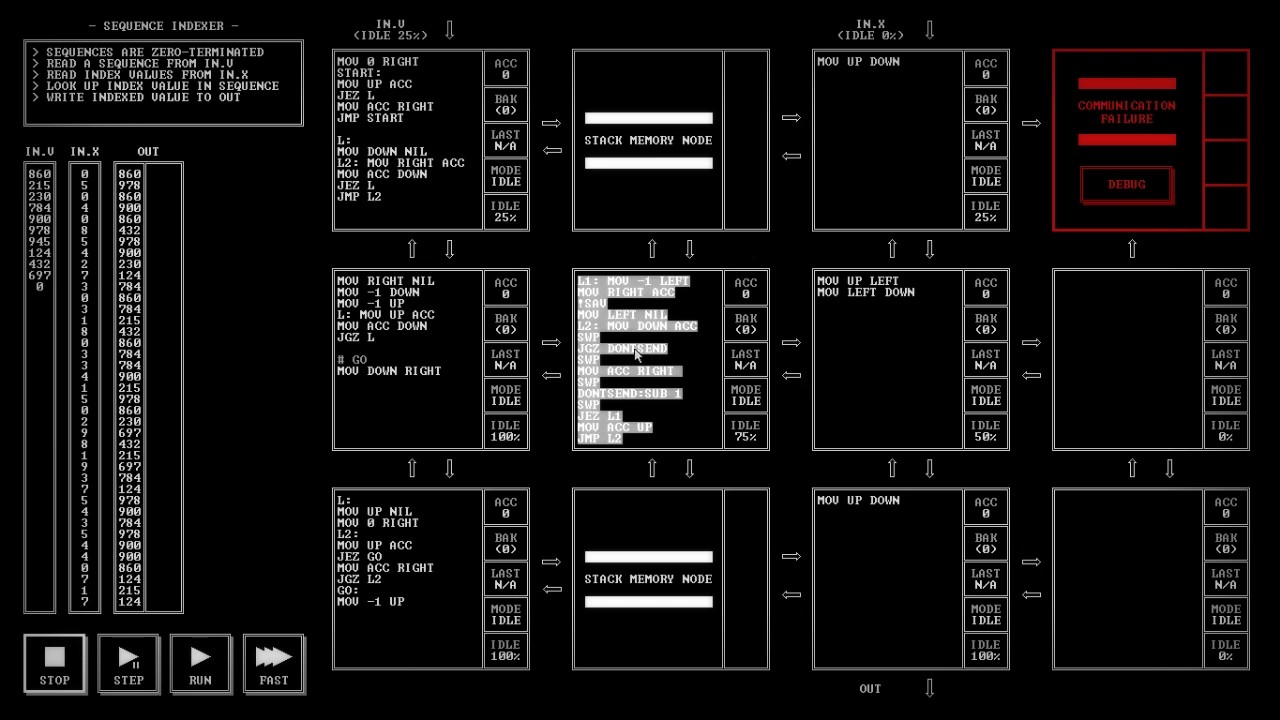 Sequence Indexer Part 3 - Programming Puzzles - TIS-100 - Ep 17